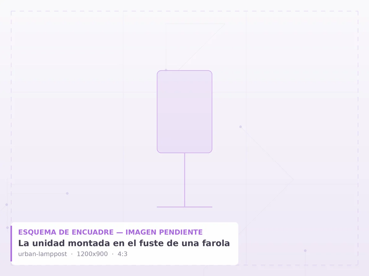 Instalación en farola