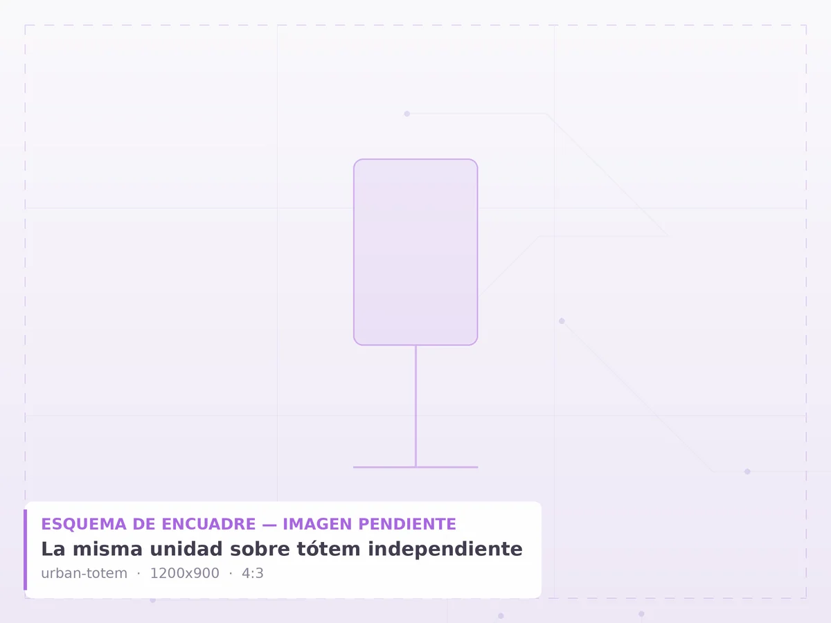 Instalación en tótem